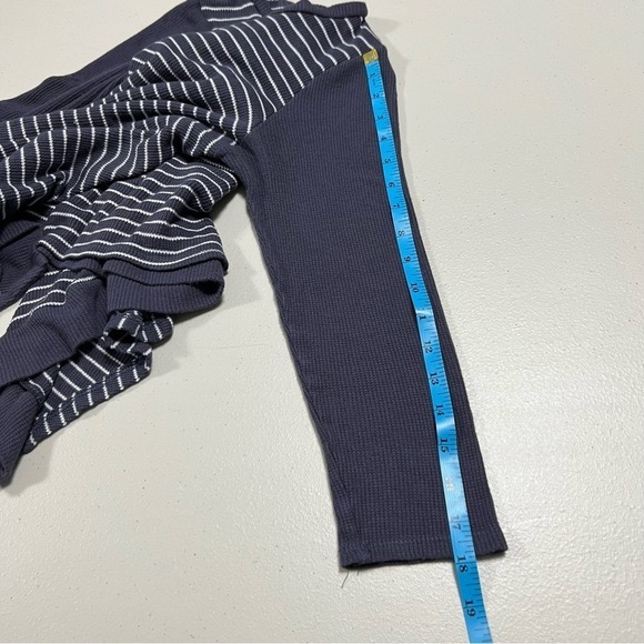 Anthropologie Lazy Days by Papercrane Waffle Knit Stripe Oversized - Picture 8 of 8